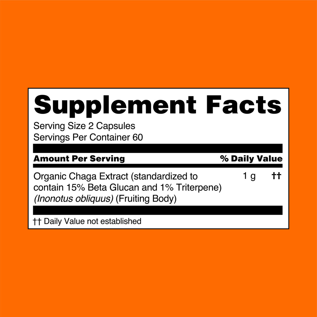 Chaga Mushroom Extract Capsules